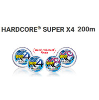 HARDCORE® SUPER X4 - For Fishing  - 200meters - 5 colors - Multicolor - H4303X - YO-ZURI